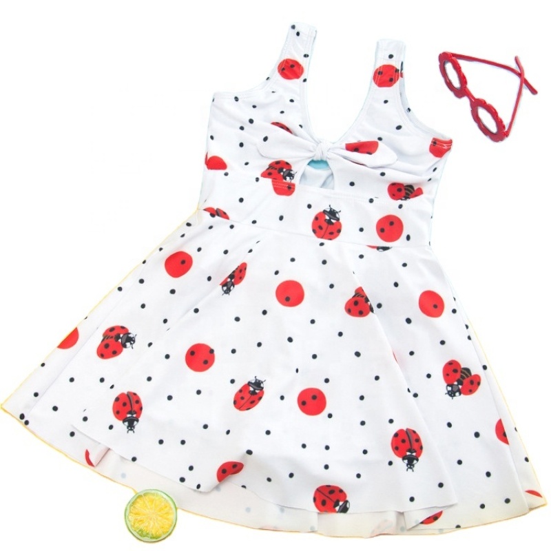 Bikini 2021 manufacturers designer custom breathable kids beachwear swimsuit dress
