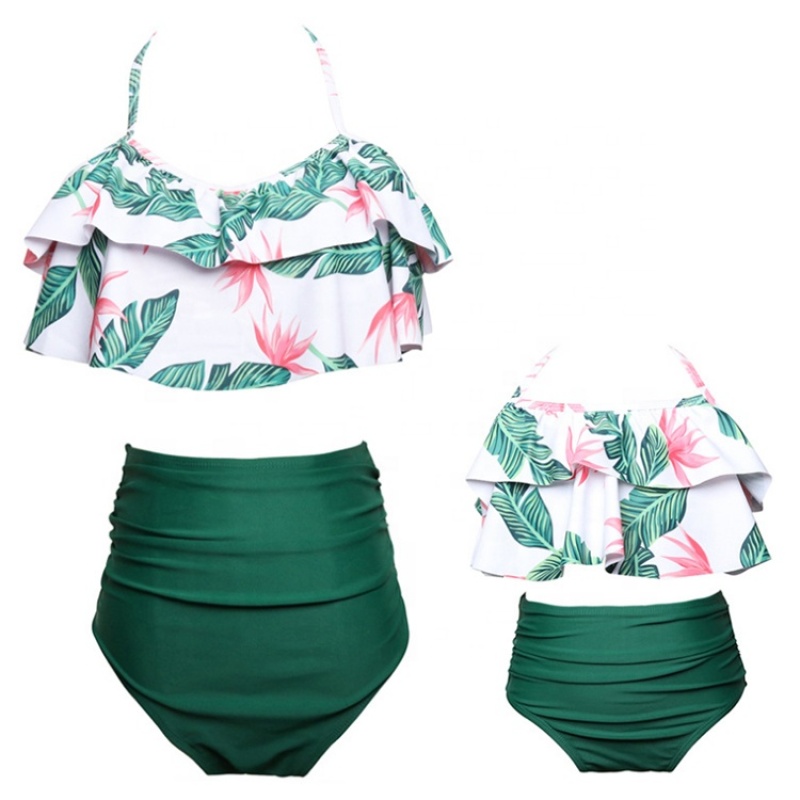 2021 high quality 2 piece sets women's designer child swimwear girl