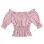New Model Children's Tunic Top Wholesale Plain Color Toddler Girl Tops