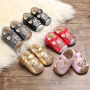 Custom High Quality Designer Newborn Baby Girls Flower Prints Shoes Prewalker for School