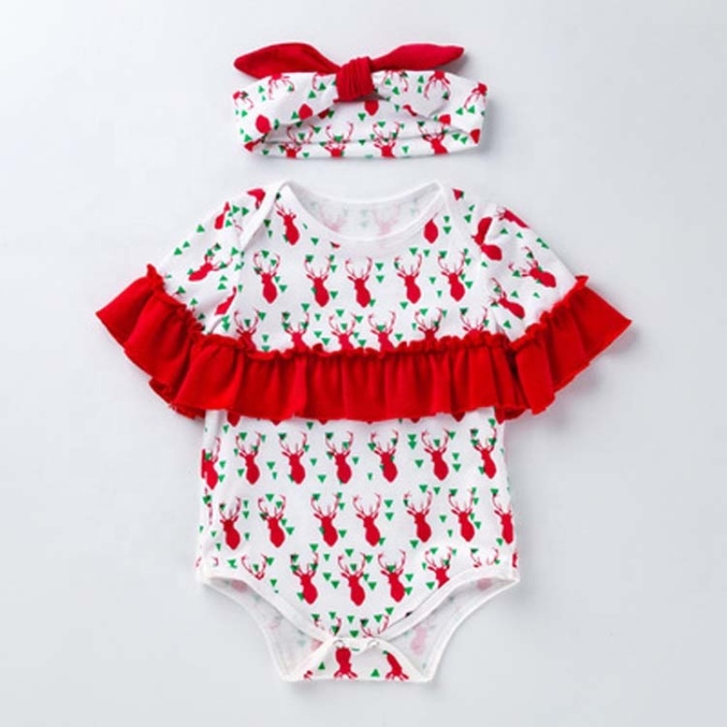 2021 korean fashion baby girls boutique clothing sets ruffle customize halloween romper