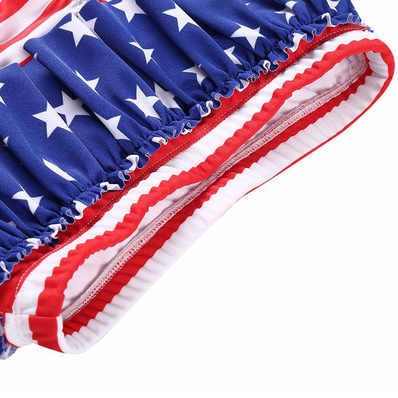 2019 Hot Sale Boutique 2 Pieces Sets  Baby 4th of July Swimming Suit 2 Pieces Sets For Girls