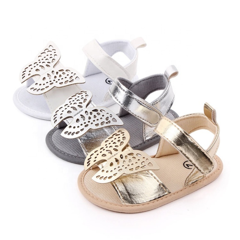 New Arrivals bling trendy butterfly shoes sandals