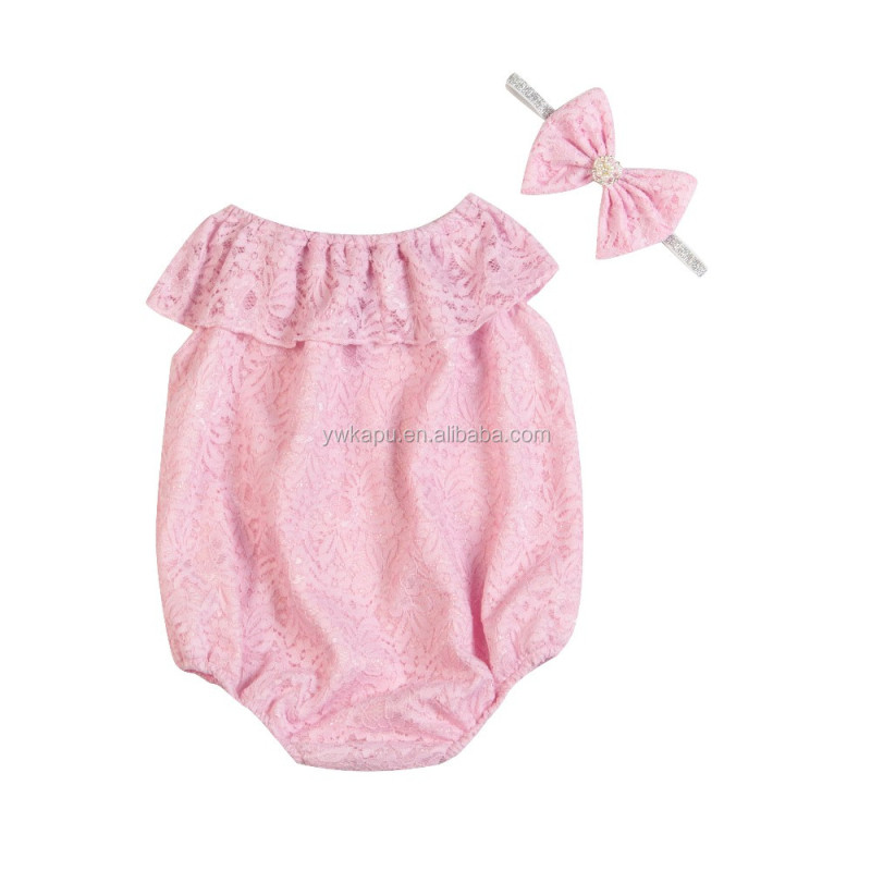 Kapu craft lovely lace romper baby lace seaside lovely romper wholesale price novel design