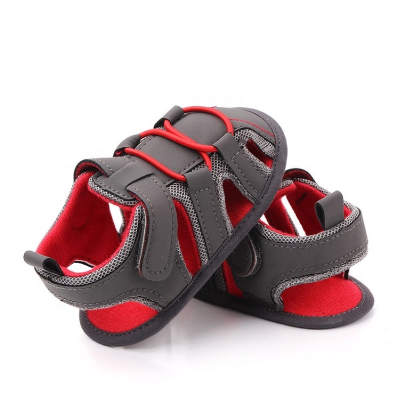 Factory direct sale round toe hollow out baby boy sandals