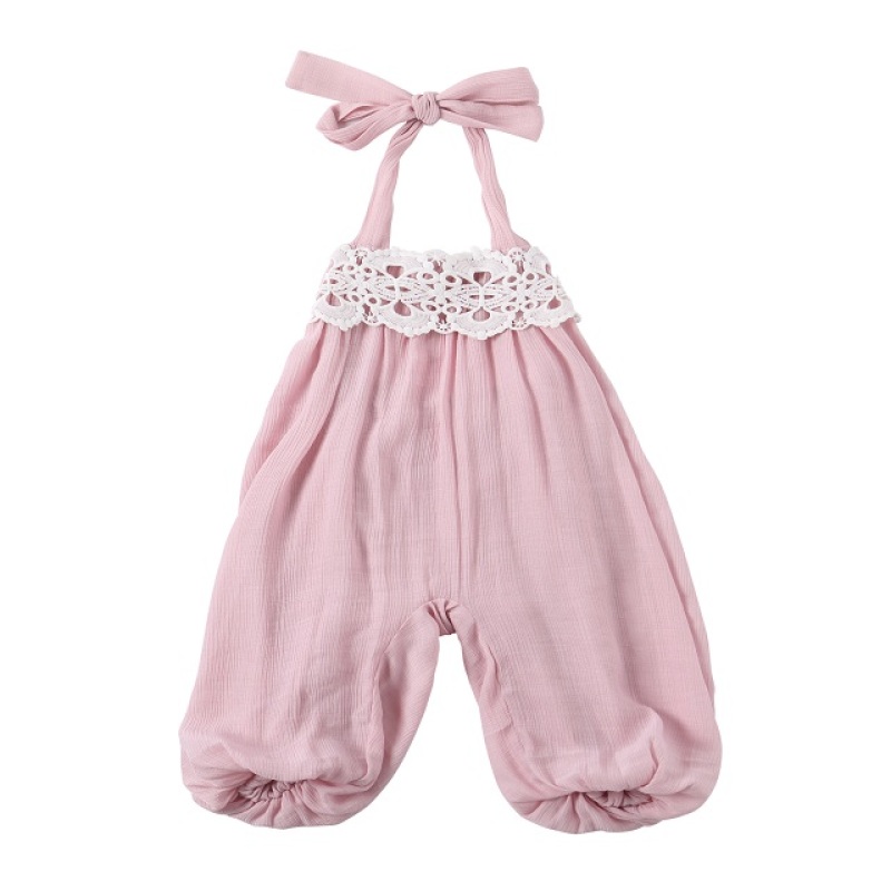 2018 Summer Baby Clothes Wholesale Chiffon Korean Cute Sleeveless Suspender Trousers Baby Girls Jumpsuit