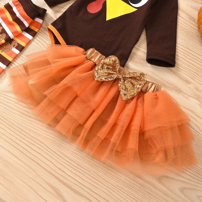 2021 newborn cute turkey cartoon baby designer cotton rompers