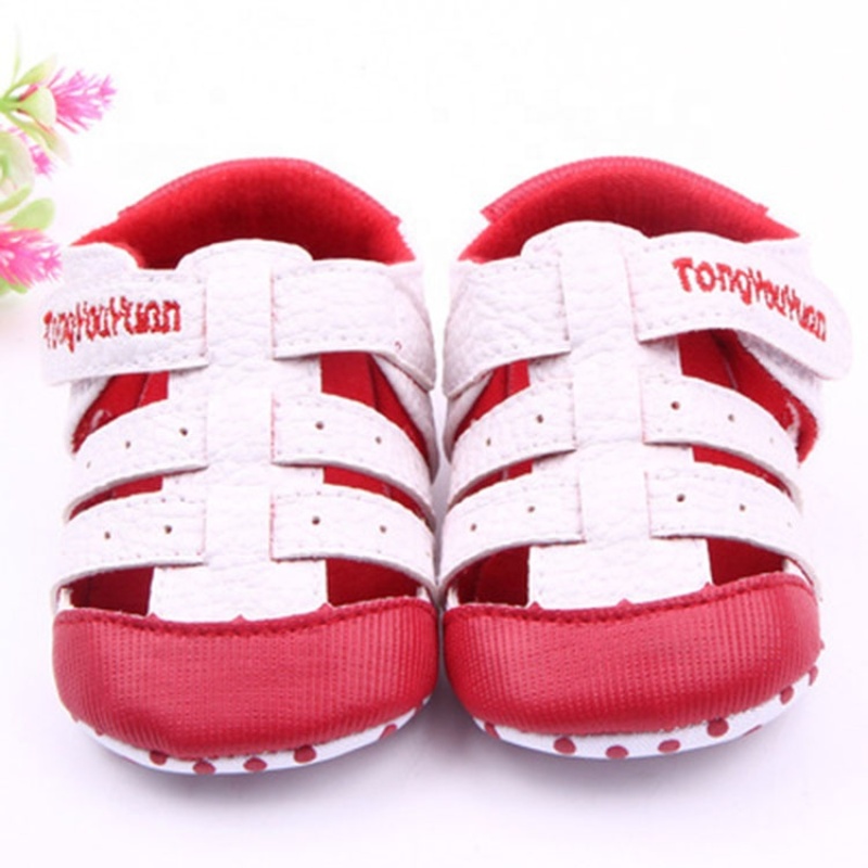 Summer full grain leather breathable  casual shoes toddler girl sandals