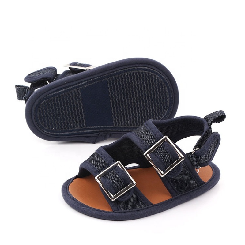 2021 supplier double buckle strap new born shoes sandals