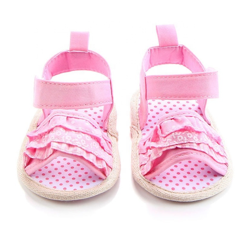 Cheaper price baby outdoor shoes strap flat bandana sandals