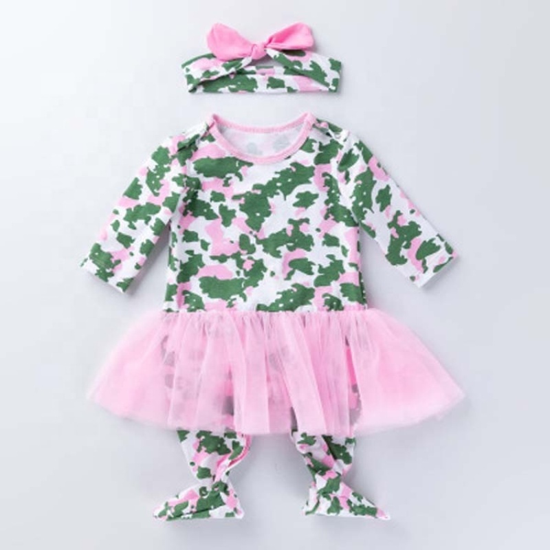 2021 fall halloween headband foot wraps tutu bow mesh dress girls jumpsuit