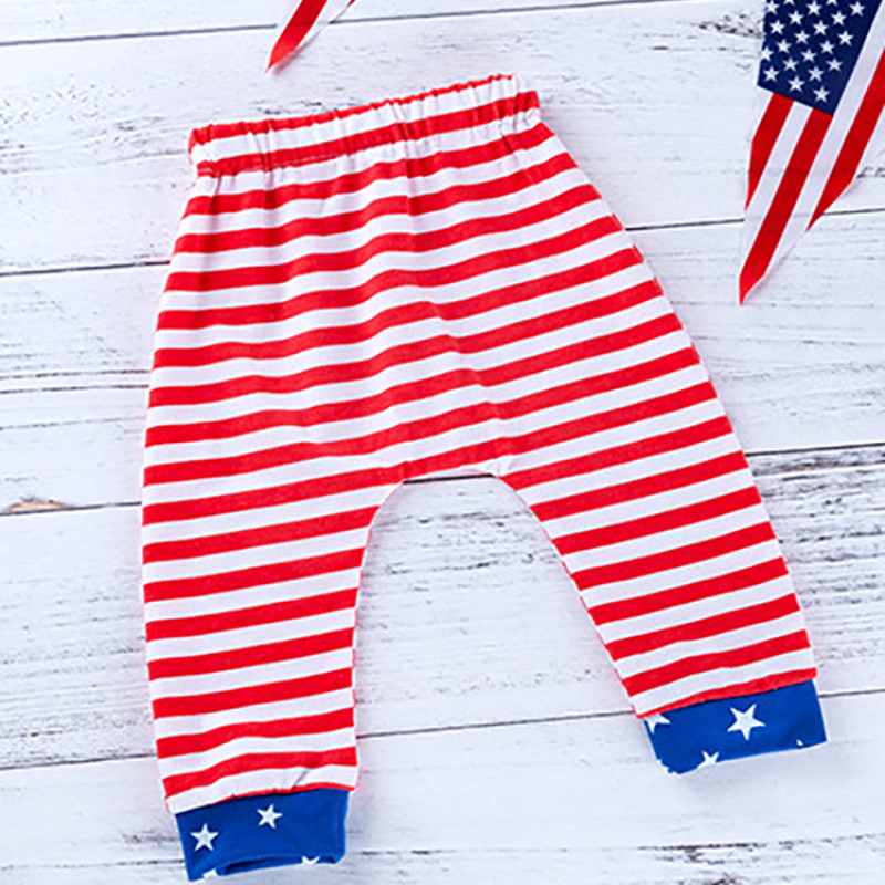 4th of July infant 3pcs set baby boys hat outfit