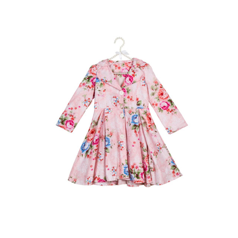 Baby girl clothes warm outwear winter outwear flower toddler waterproof coats