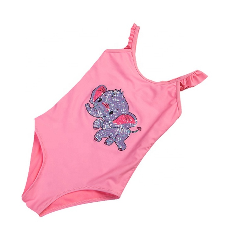 2021 high quality striped one piece baby swimsuit print bikini
