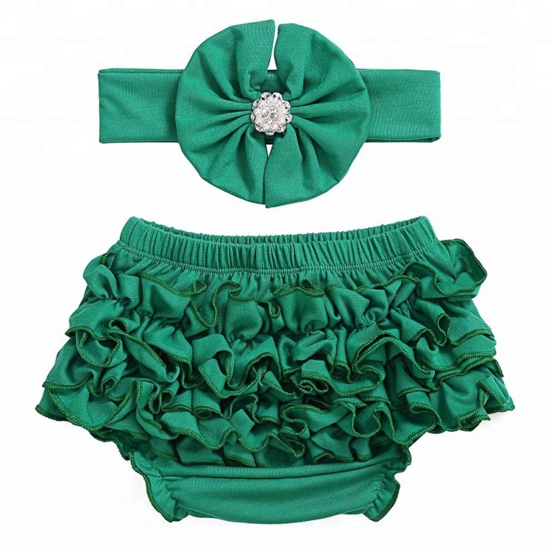 2018 Breathable cotton bloomers for kids wholesale ruffle panties baby bloomers