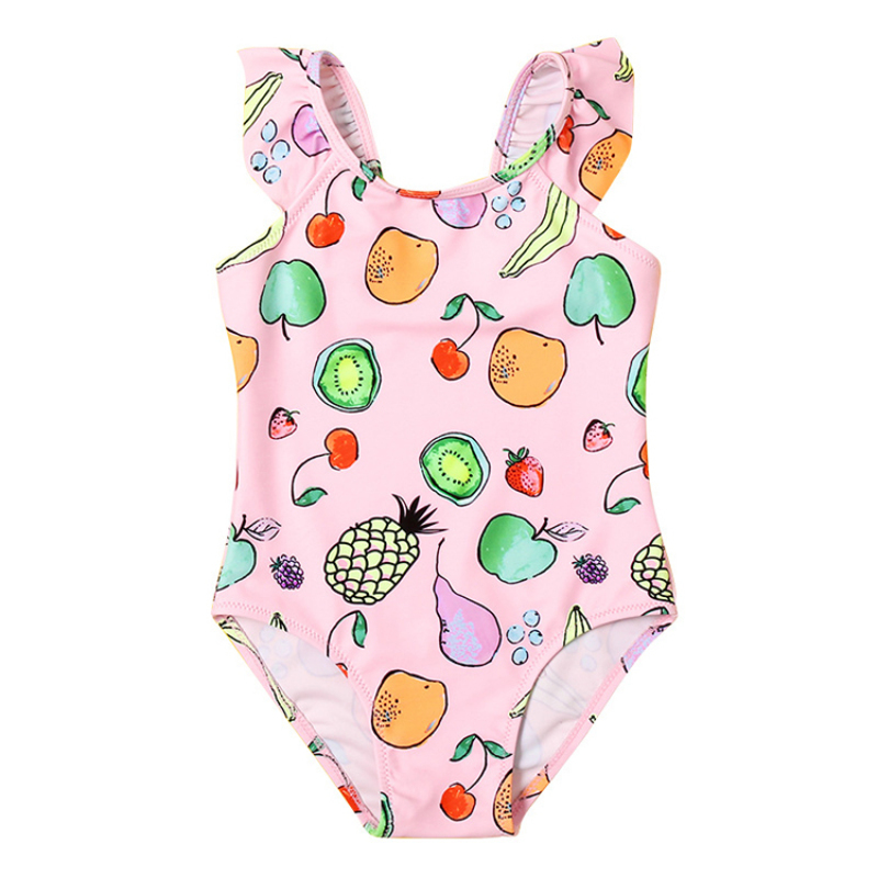Manufacturers fashion custom designer bodysuit kids swimwear fruit bikini