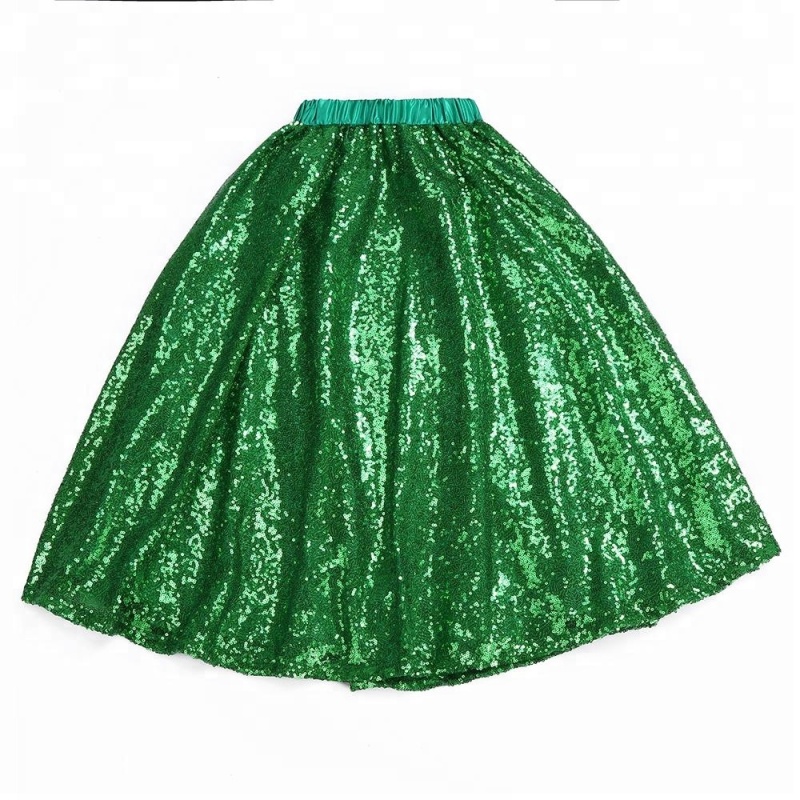 Summer shiny girl kids clothes sequin skirt wholesale children's boutique clothing