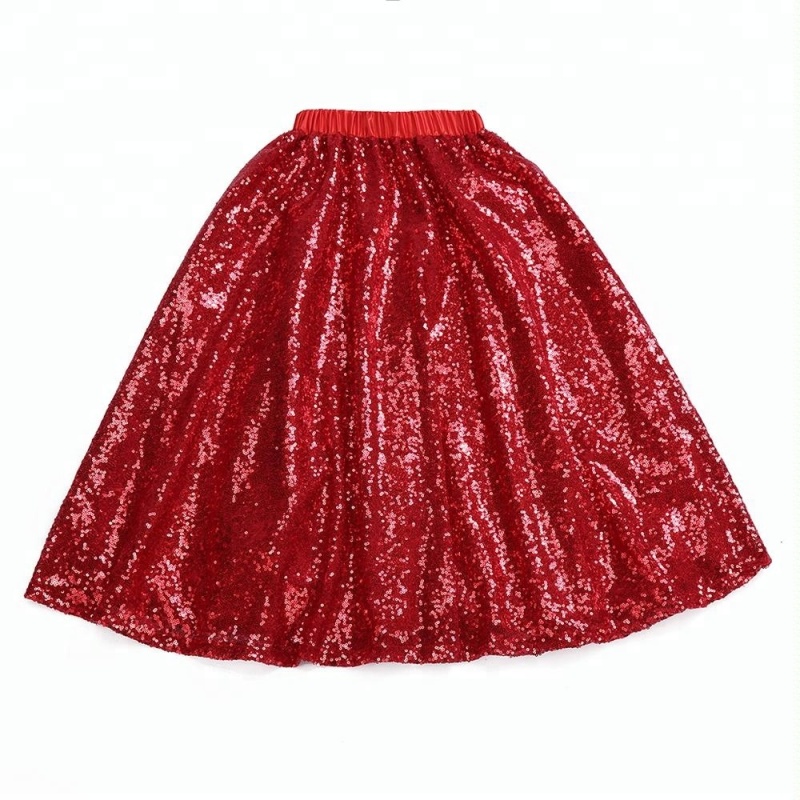 Summer shiny girl kids clothes sequin skirt wholesale children's boutique clothing