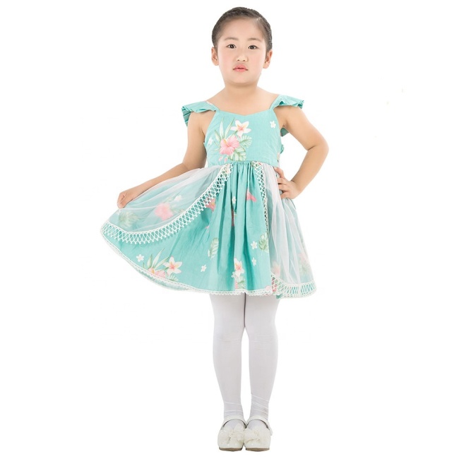 Wholesale Custom Boutique Baby Girl Frocks Design Kids Pretty Dresses