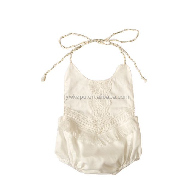 2018 newest designs colorful baby girls romper Fringing String Romper