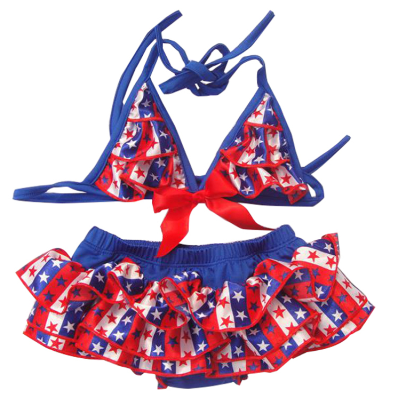 New arrival children swimsuit cute kids model girls clothing bikini sets