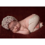 Newborn Photography props Baby Girl Beanie Ribbon Laced Flower  Hat