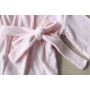 Customizable white super soft newborn knotted kids children dressing gown