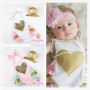 2016 Hot sale baby onsie baby romper sparkle heart bubble rompers for girls made in China