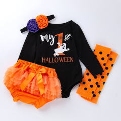 Newest cotton clothes set kids clothing baby costume Halloween outfit for girl