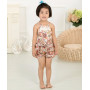 Wholesale newborn baby clothing organic cotton floral rompers and jumpsuits baby outfit