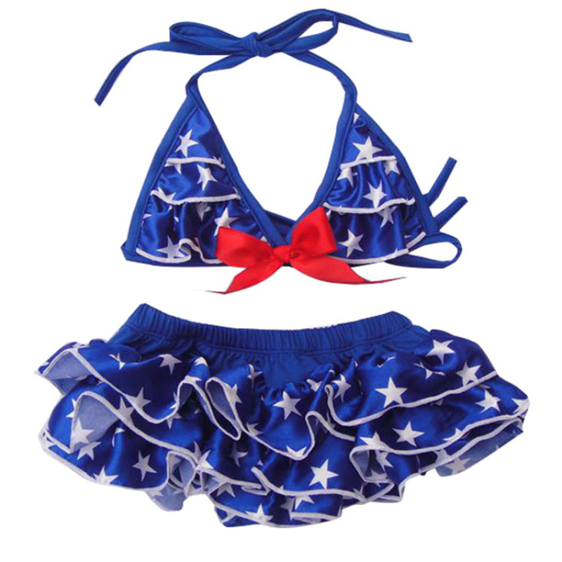 New arrival children swimsuit cute kids model girls clothing bikini sets