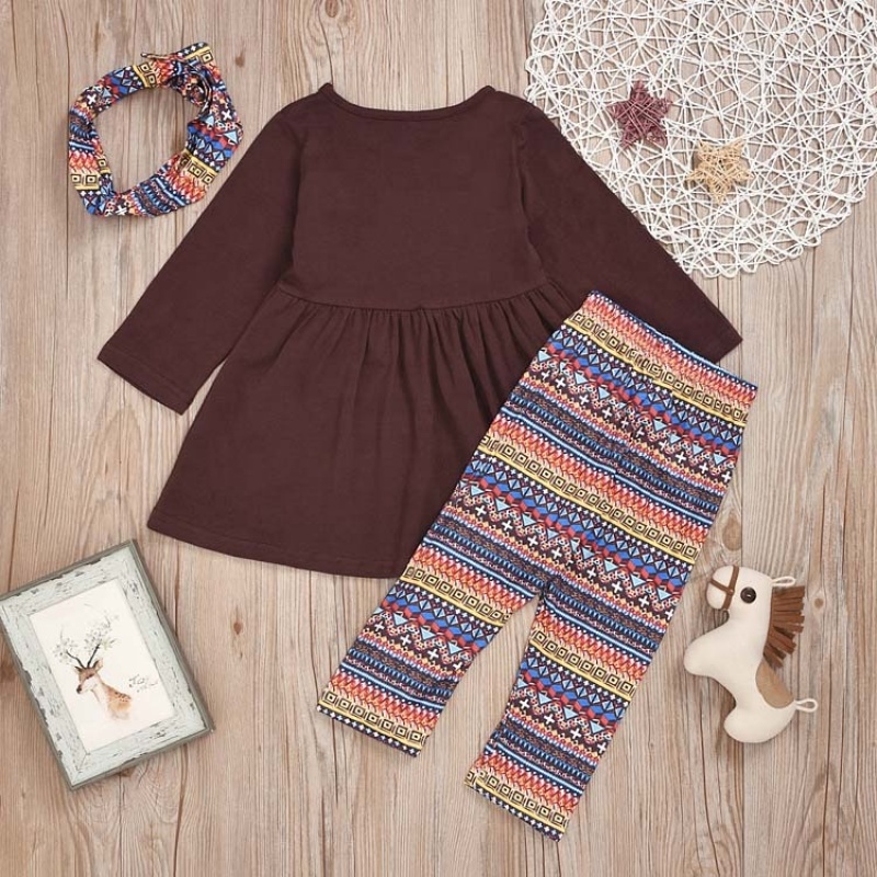 Wholesale thanksgiving cute trendy baby designers dress clothes set