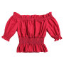 2019 Wholesale  Fashion Solid Color  Baby Girl Summer clothes Bella Smocking children Top