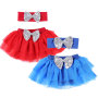 High Quality Boutique Wholesales 2 Styles Contton Kids Dress Baby 4th of July Tutus For Girl