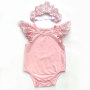 Ruffle  New born baby girls' clothing tutu skirt sets with  princess headband