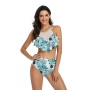 USA  ruffle mommy and daughter swimsuits women designer swimsuit
