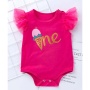 Summer infant toddlers clothing  100% cotton sequins baby clothes set gift