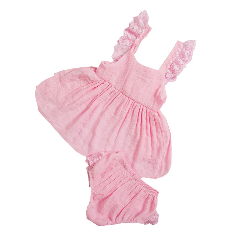 High Quality New Fashion Boutique Variety Lace 2 Piece Swing Set For Girls