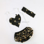 New Style Newborn Baby Girl Sleeveless Outfit Set With Ruffle Bloomer And Headband 