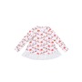 Newest Christmas Girls' Lace Top with Santa Ride Print