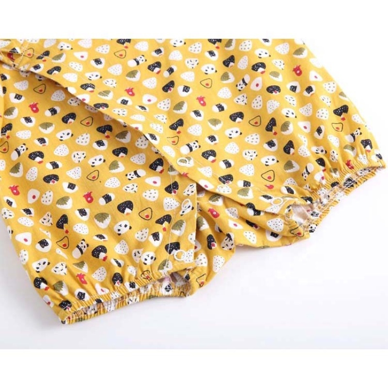 Manufactory summer vintage baby clothing organic cotton rompers