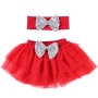 High Quality Boutique Wholesales 2 Styles Contton Kids Dress Baby 4th of July Tutus For Girl