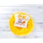 Thanksgiving day yellow short sleeve bow headband  layered mesh skirt three pieces baby rompers