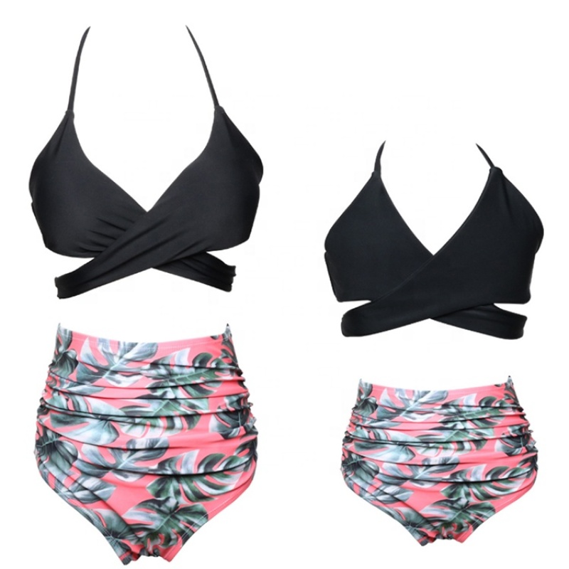 2021 high quality 2 piece sets women's designer child swimwear girl