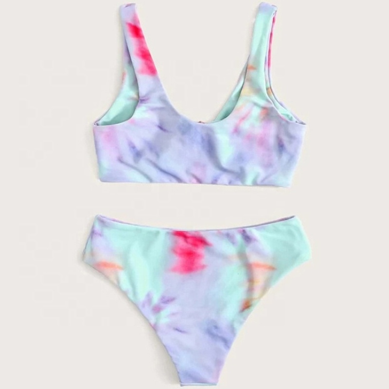 New product 2 piece sexy swimwear front tie swimsuit bikini