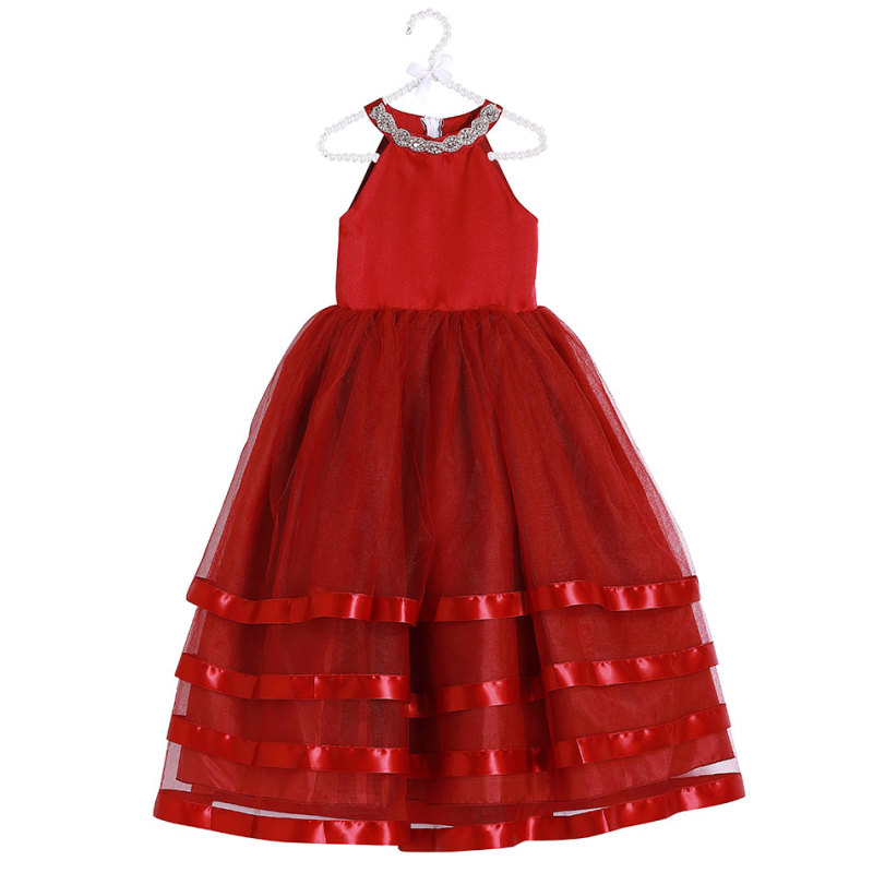 Wholesale Tulle Pretty Sleeveless Long Flower Girl Dresses