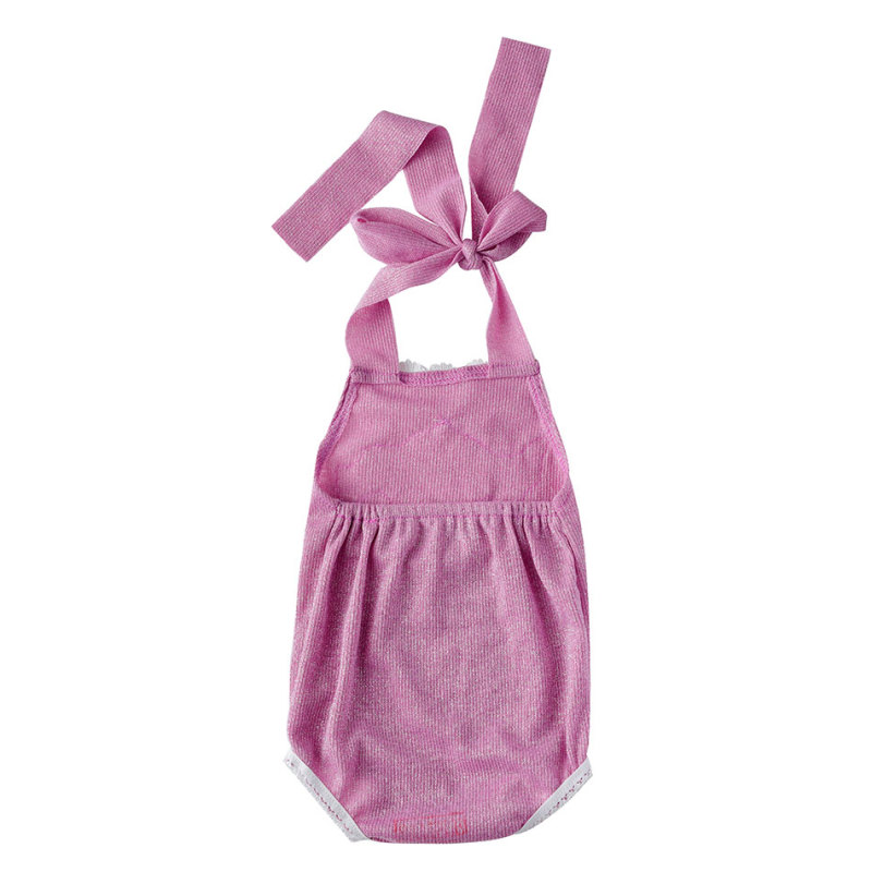 2019 Cute muslin cotton crochet infant toddlers baby clothing flutter romper