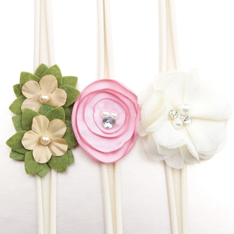Hot Sale Baby Girl Hair Accessories Stretch Nylon Flower Headband