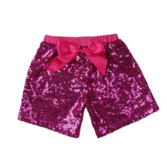 Wholesale Kids Girls Fashion Purple Sequin Shorts