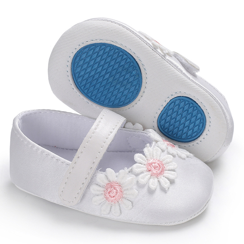 Multi-Color Breathable Fancy Flower Prewalker Kids Baby Girl Shoes in Stock for Spring